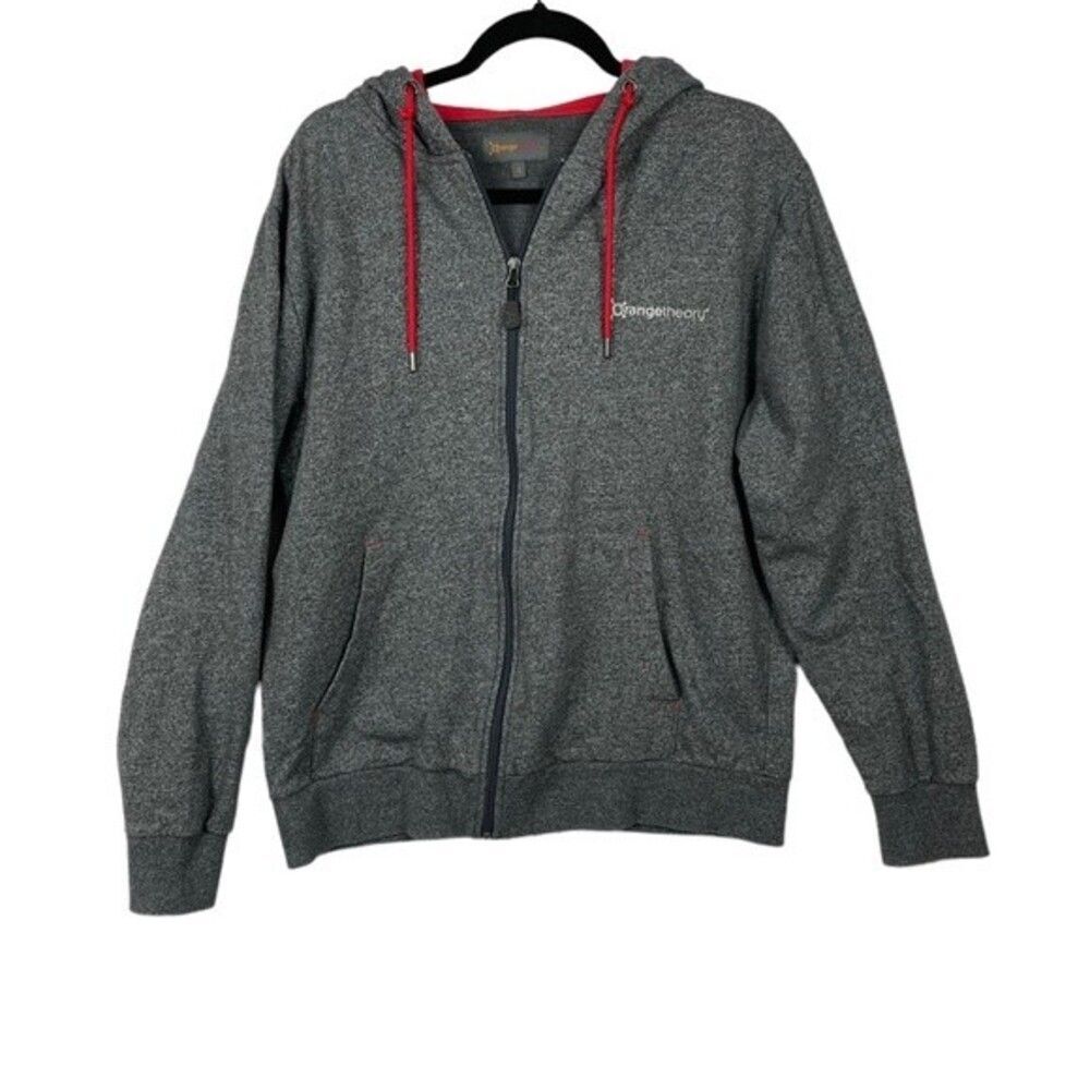 Orangetheory OTF Gray Zip Up Hooded Sweatshirt Size S